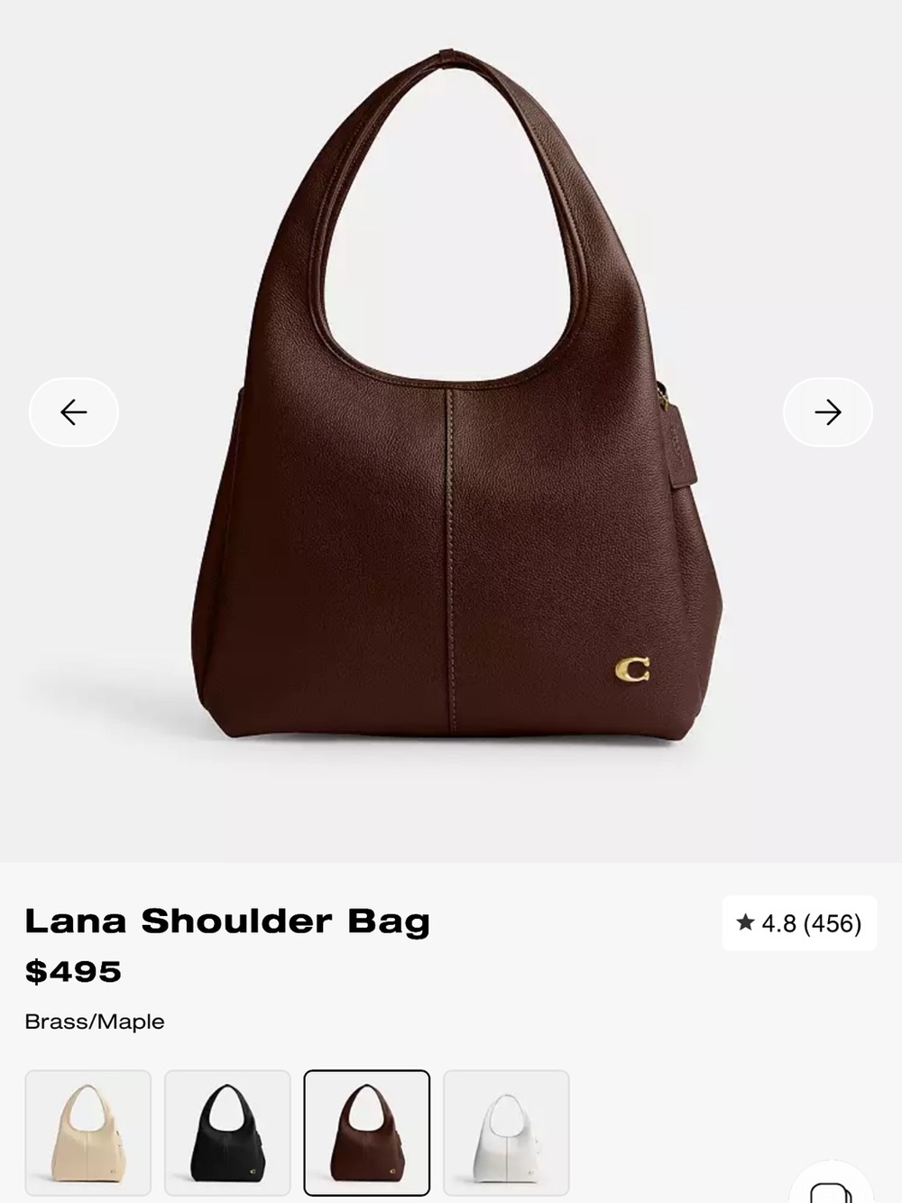 NWOT Coach Lana Large Suede Shoulder Bag - Picture 10 of 10